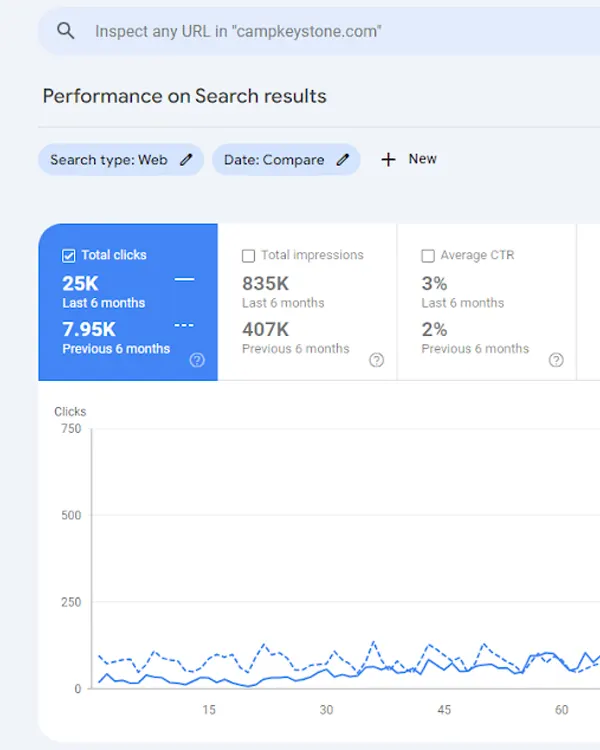 SEO Case Study: Camp Keystone’s 225.9% Organic Traffic Rise