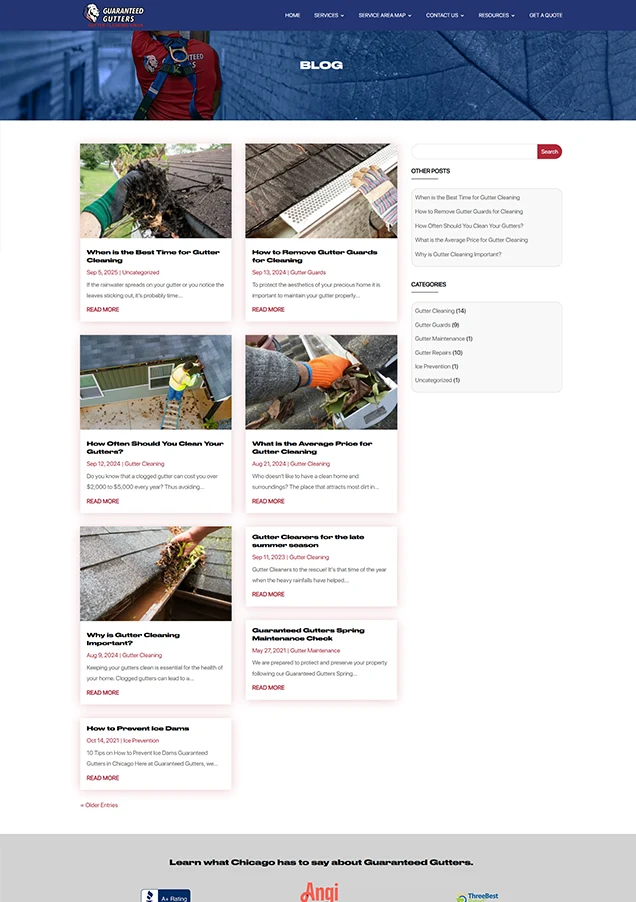 Guranteed Gutters blog