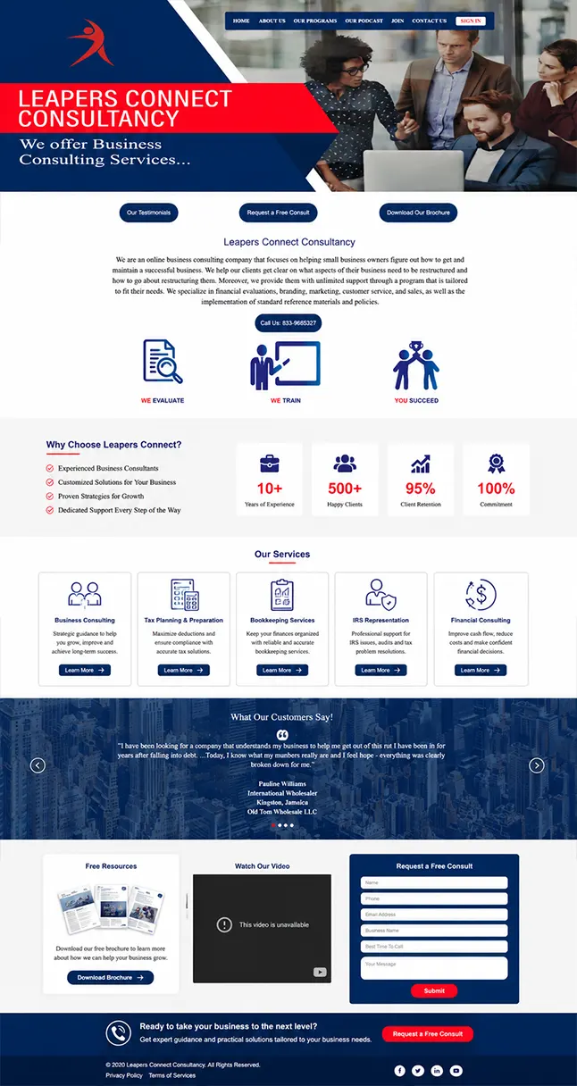Before leapers connect consultancy
