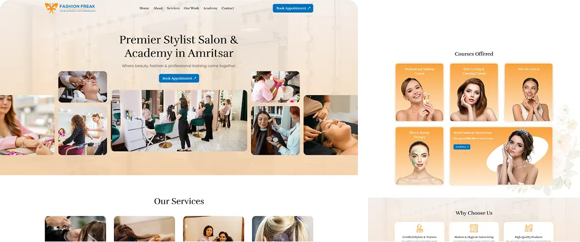 Fashion Freak Salon Hero
