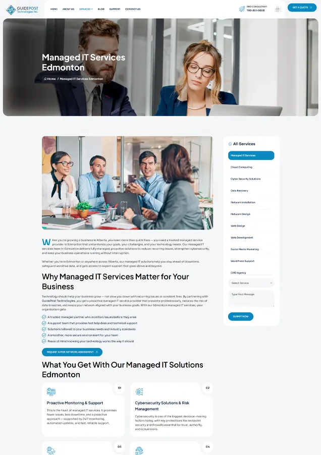 Guide post service inner page