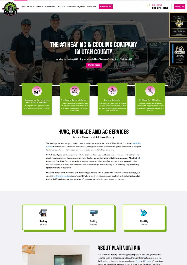 Platinum home page