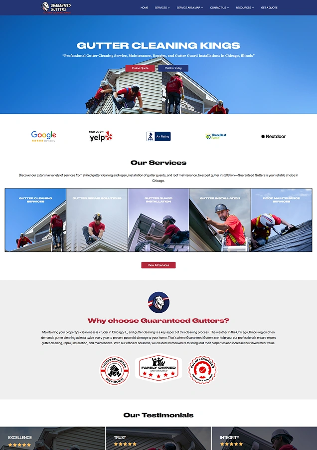Gutter Cleaning home Page