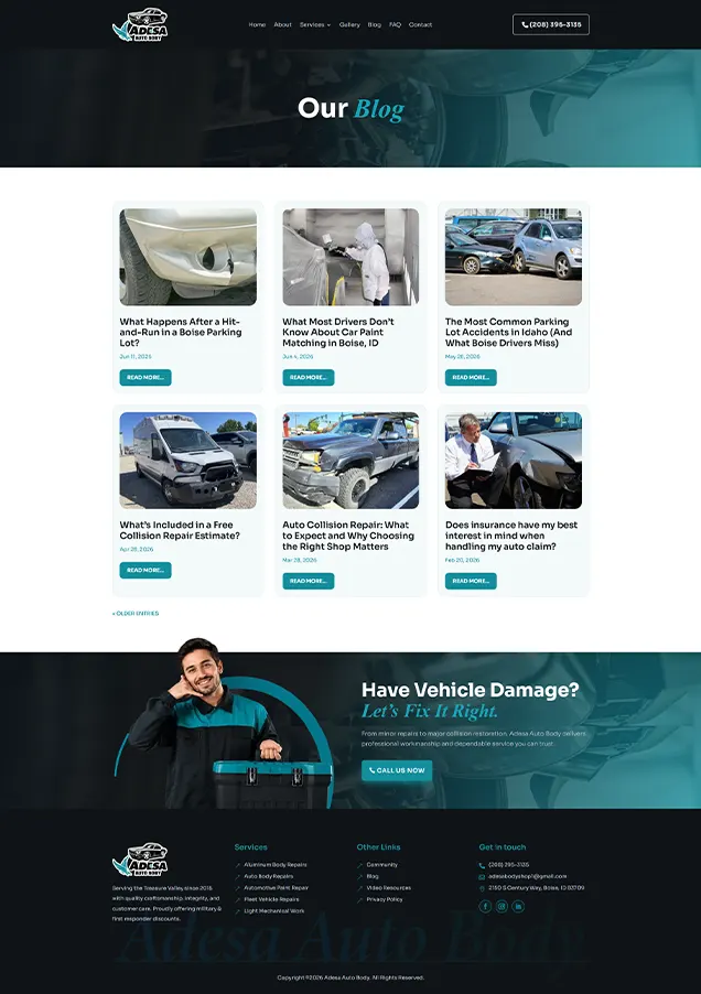 Adesa auto body blog page