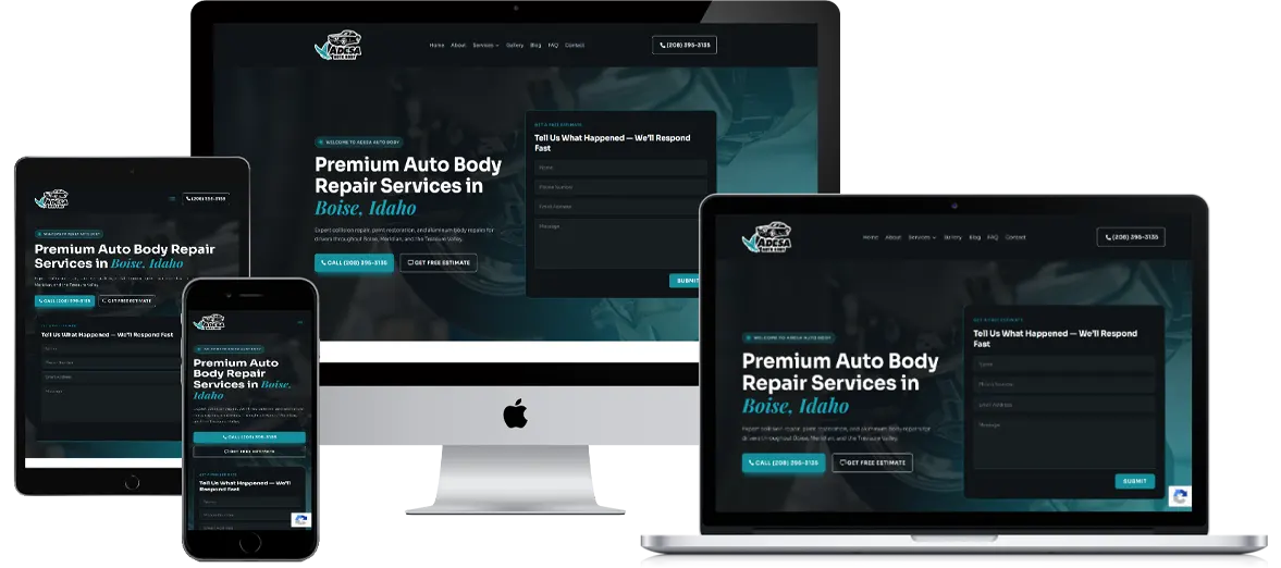 Adesa auto body on devices