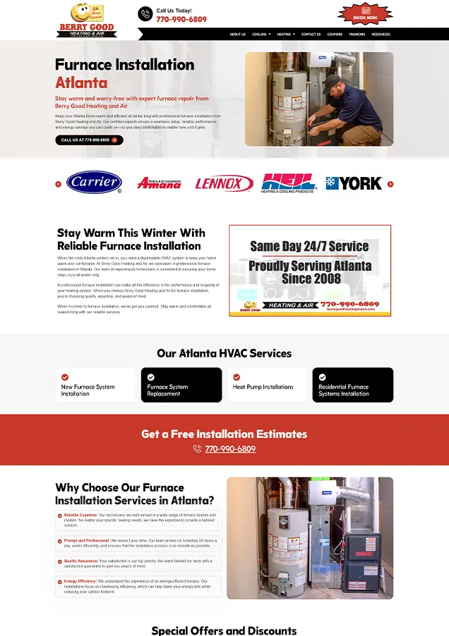 Berry good heating and air heating inner page