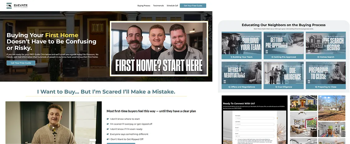 Elevate real estate hero image