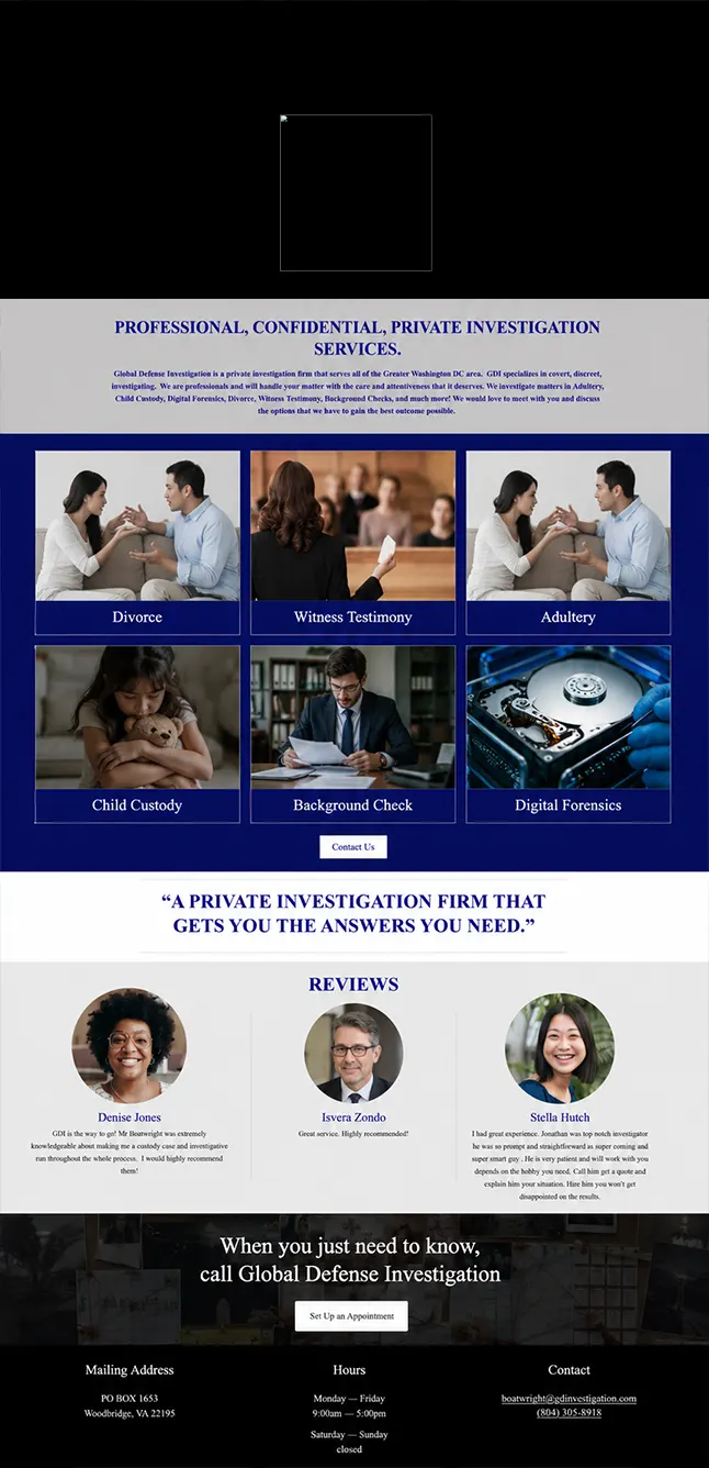 Global defense investigation before design img