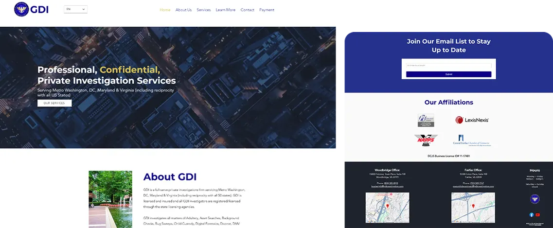 Global defense investigation hero img