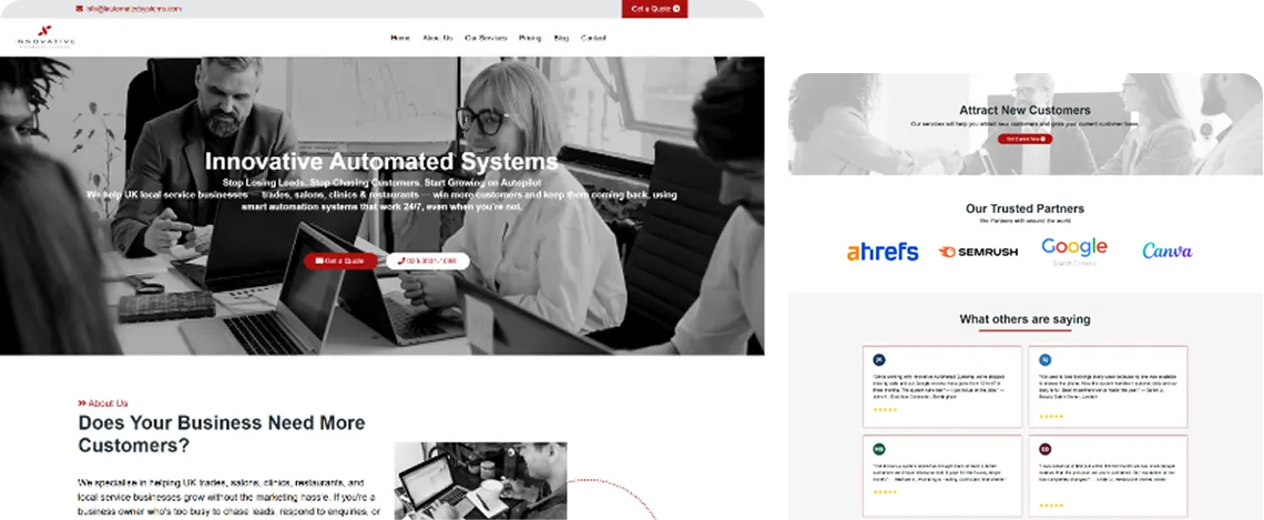 Innovative automated systems hero img
