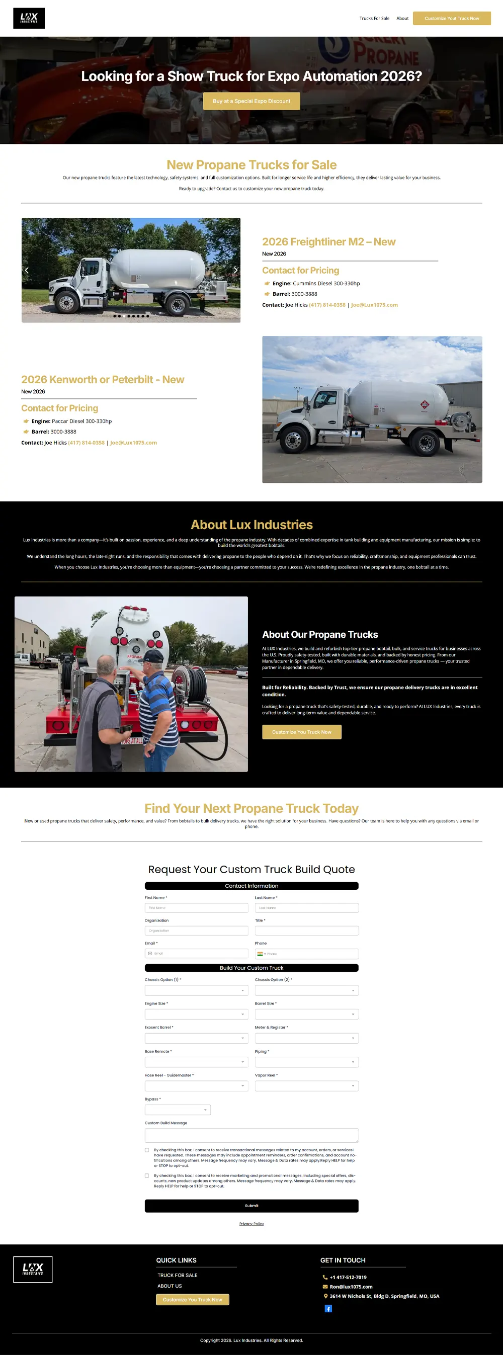 Lux industries full home page img
