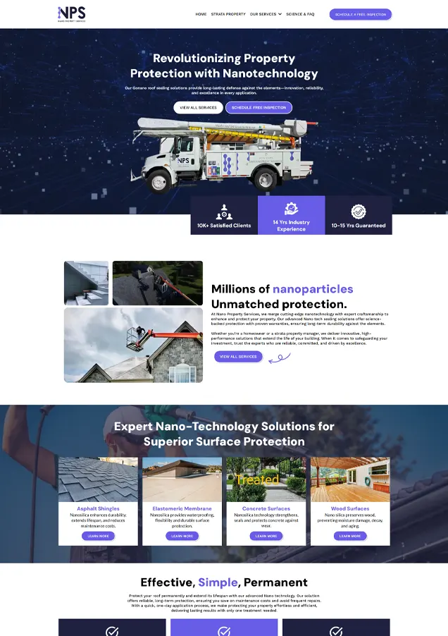 Nano property services home page