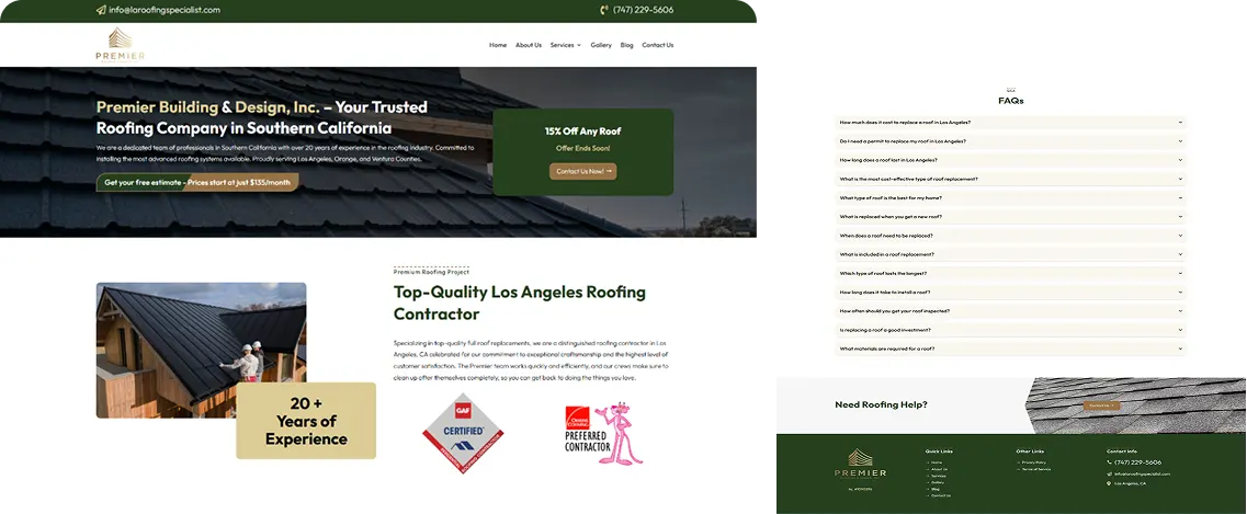 Premium building and design hero image