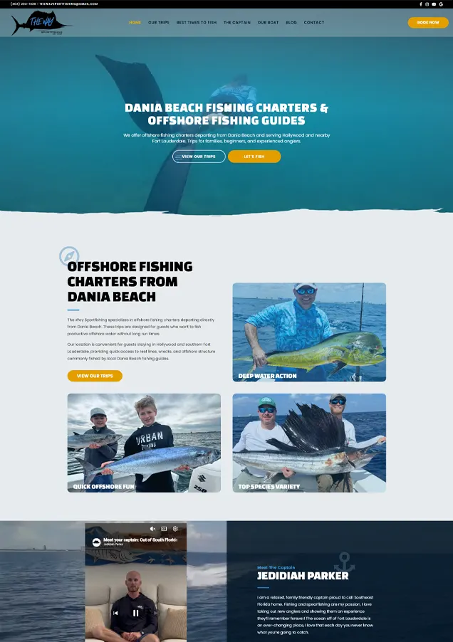 The way sportfishing home page