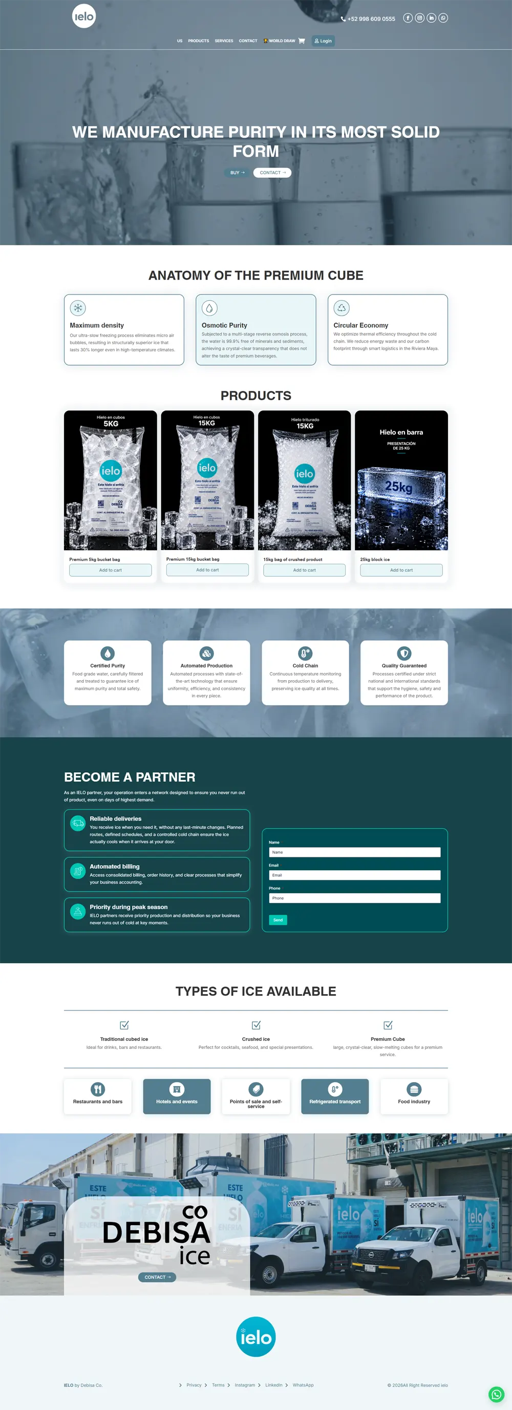 Ielo full home page